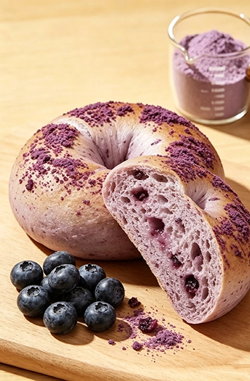 Blueberry Fruit Powder Bread